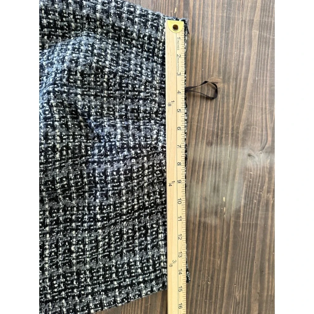 J.Crew‎ The Pencil Skirt Black Gray Tweed Career Work Office Womens Sz 6